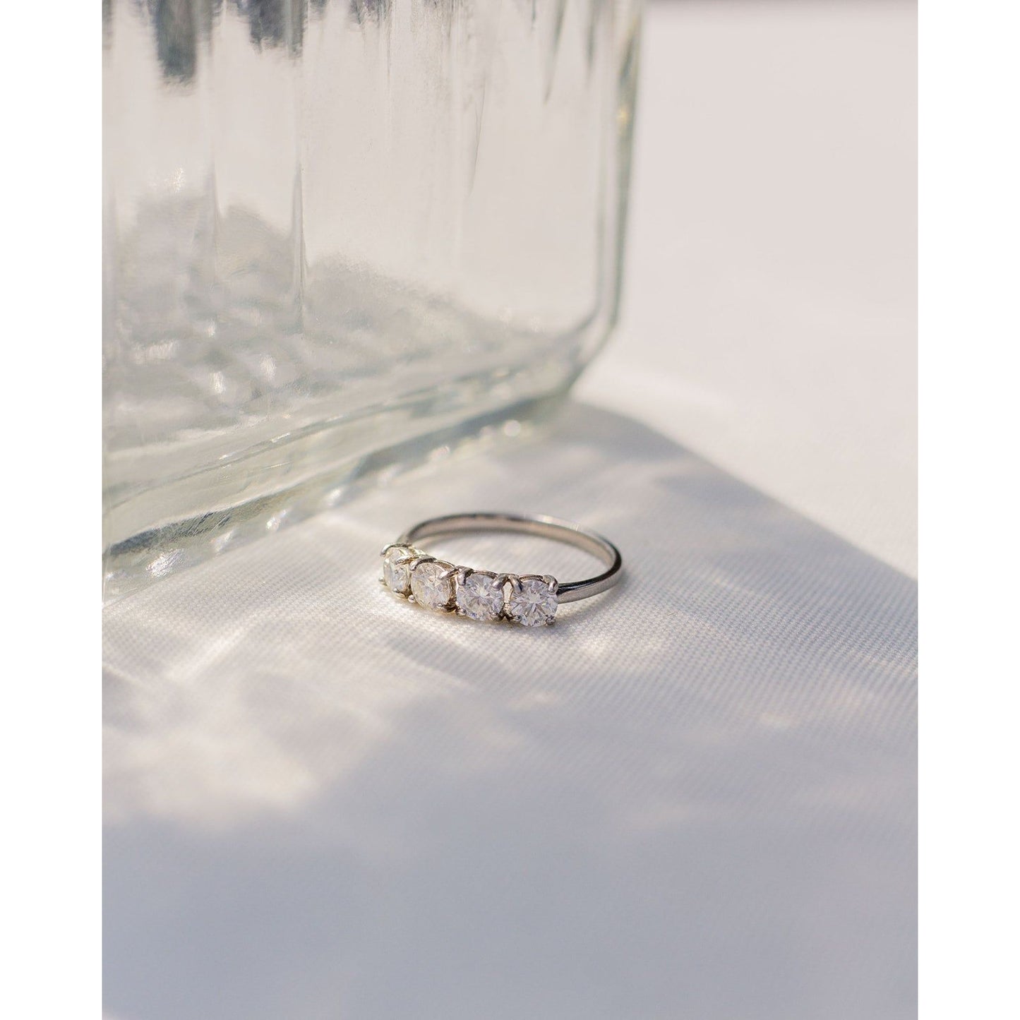 Media churumbela de moissanitas