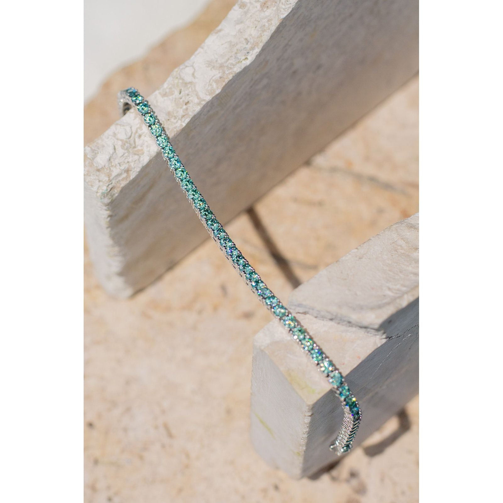 Tennis moissanitas verdes